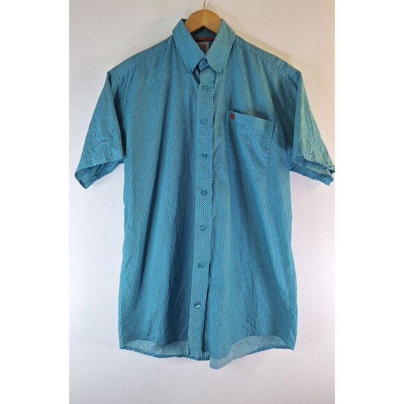 CINCH Button Down Shirt Men's Small Short Sleeve Cowboy Western Workwear Grunge - Picture 1 of 7